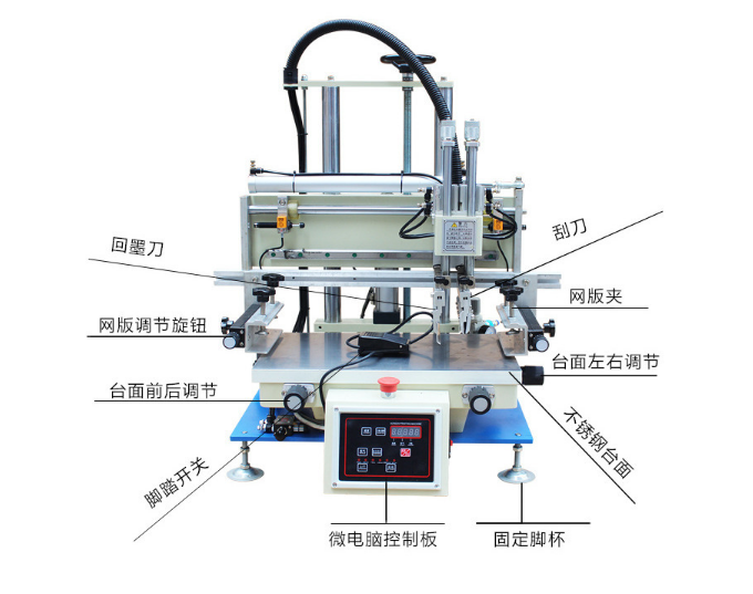 小型臺式平面絲印機